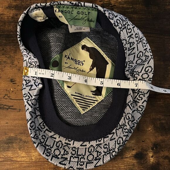 KANGOL Samuel L. Jackson P2i Golf Diamond Tex 507 Hat In Club Jacquard Marine - Picture 7 of 7